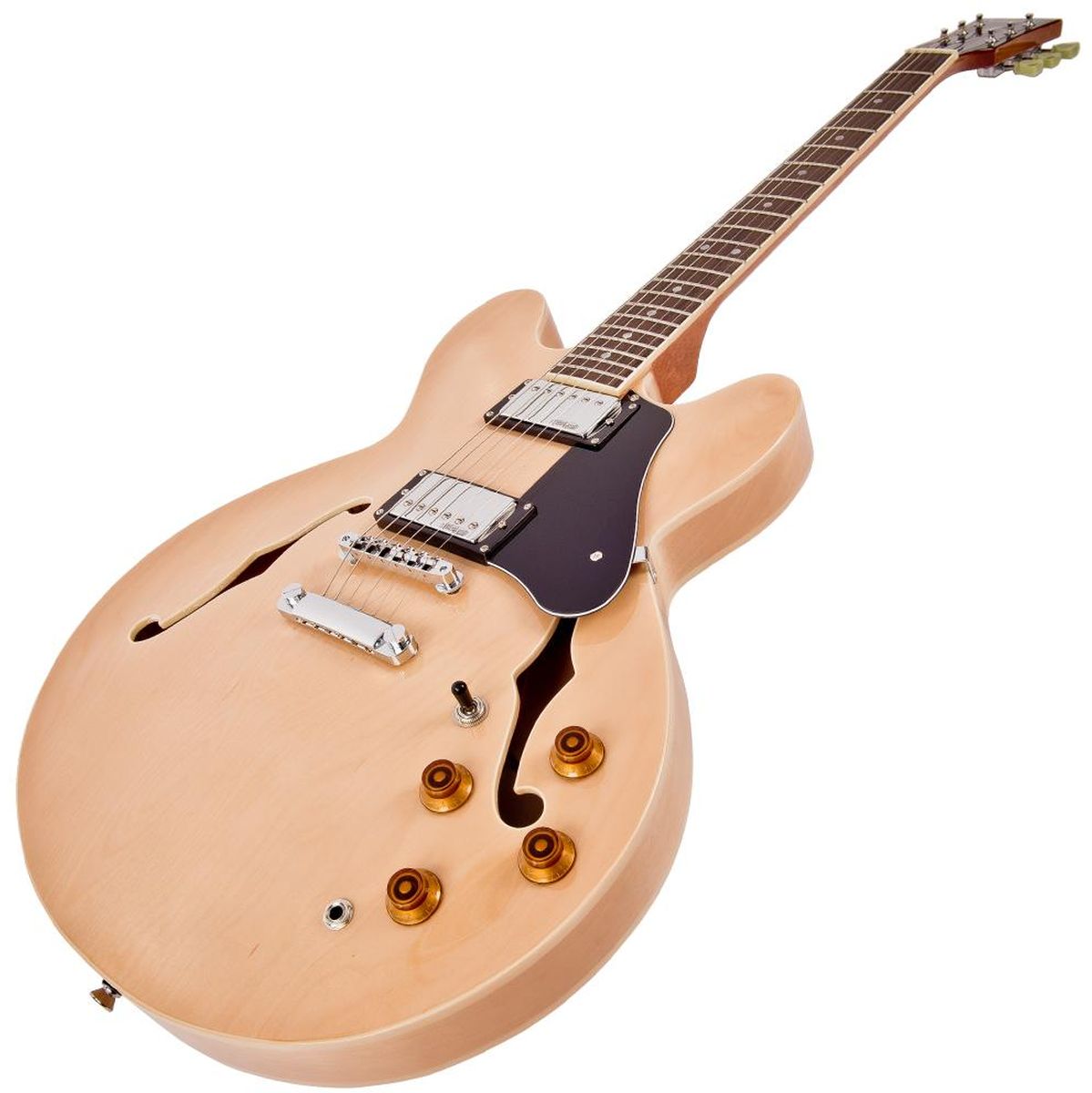 Vintage Semi-Acoustic Guitar - Natural Maple