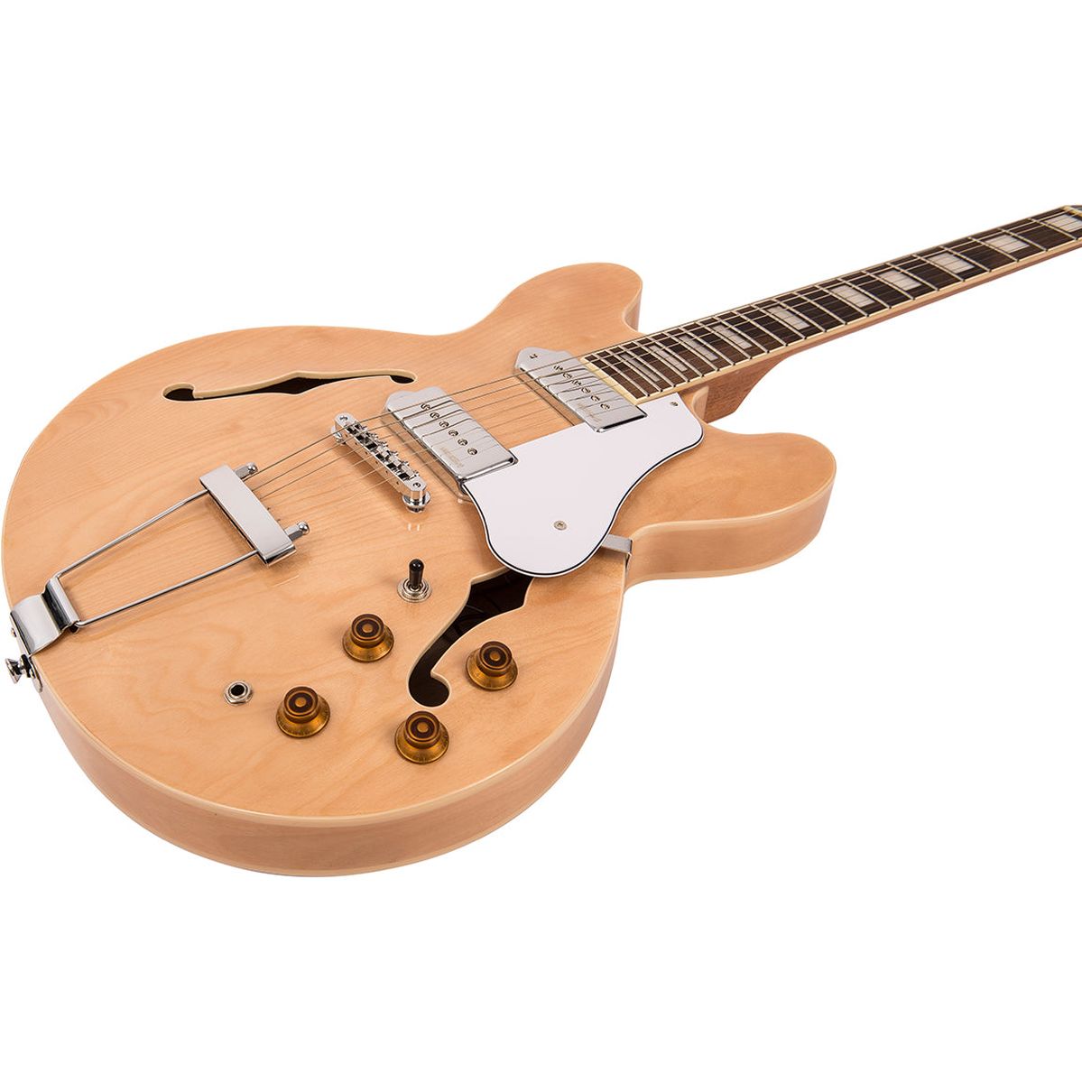 Vintage Semi-Acoustic Guitar - Twin W90 - Natural Maple