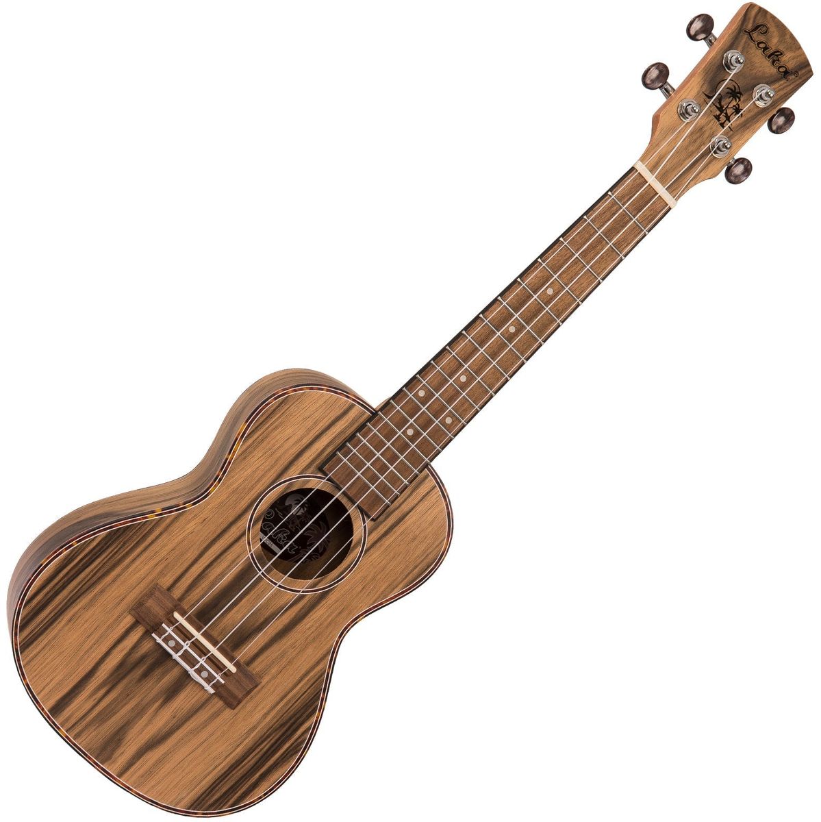 Laka Walnut Series Ukulele &amp; Bag - Concert