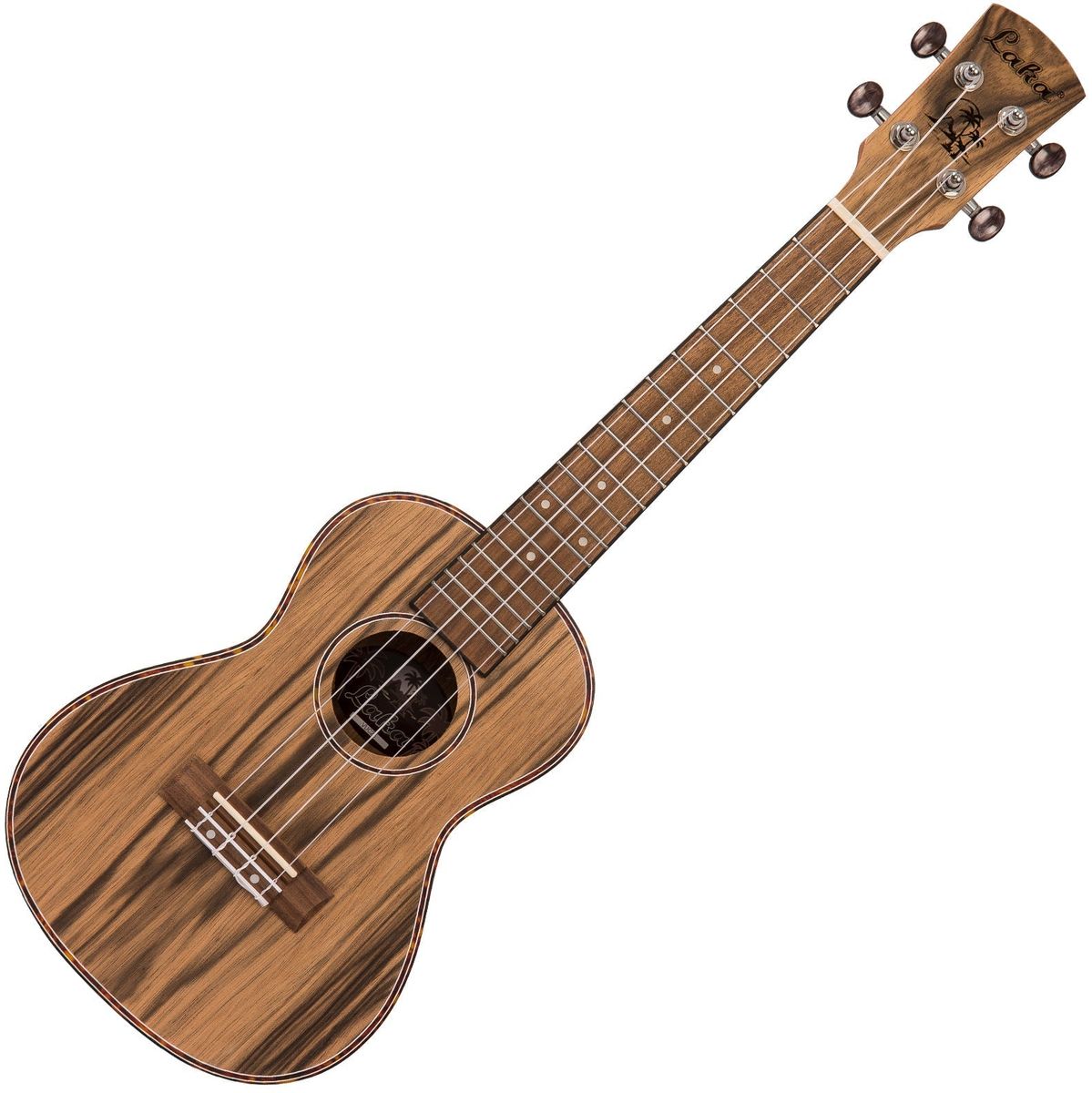 Laka Walnut Series Ukulele &amp; Bag - Concert