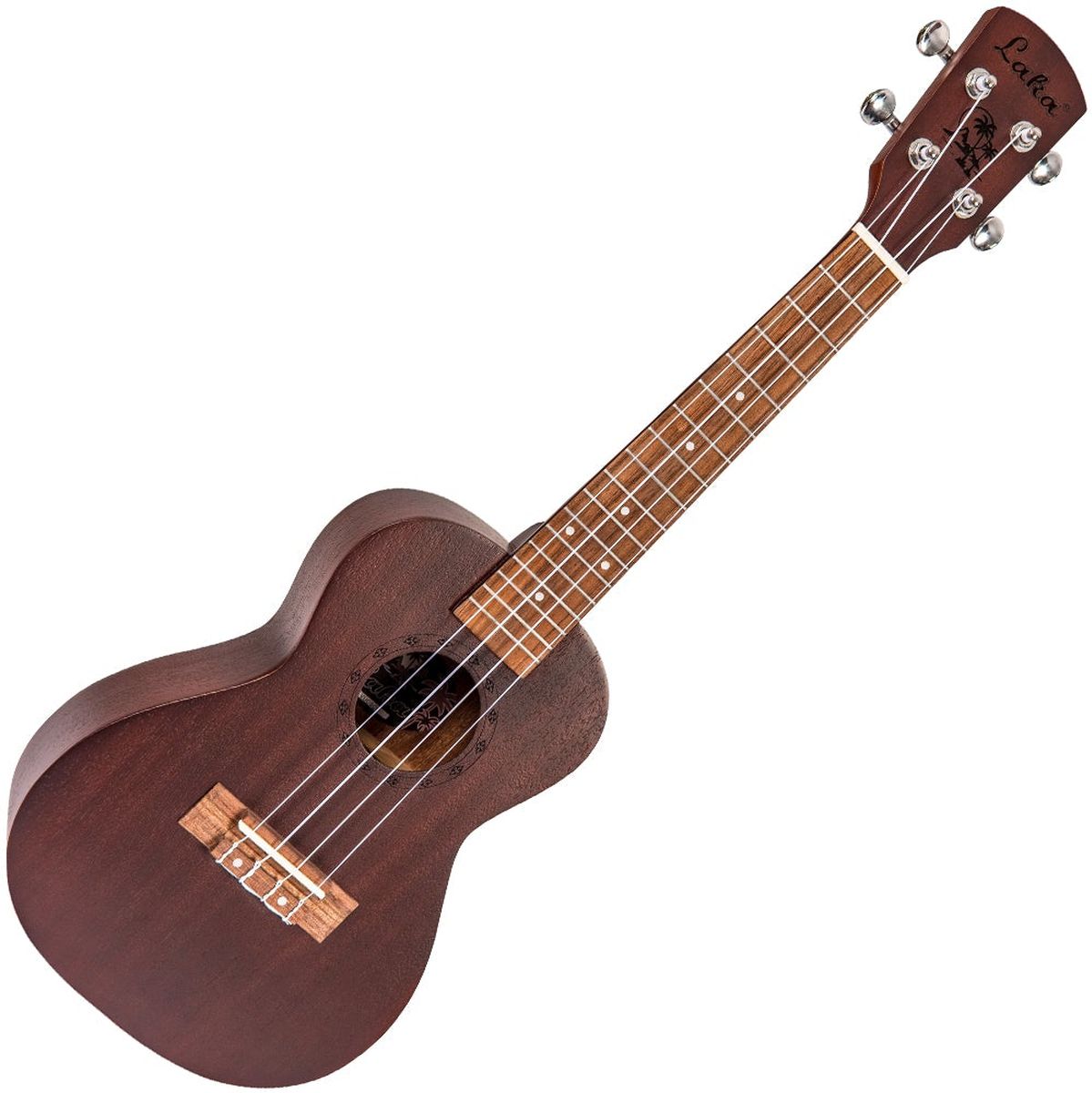 Laka Sapele Series Concert Ukulele &amp; Bag - Chocolate