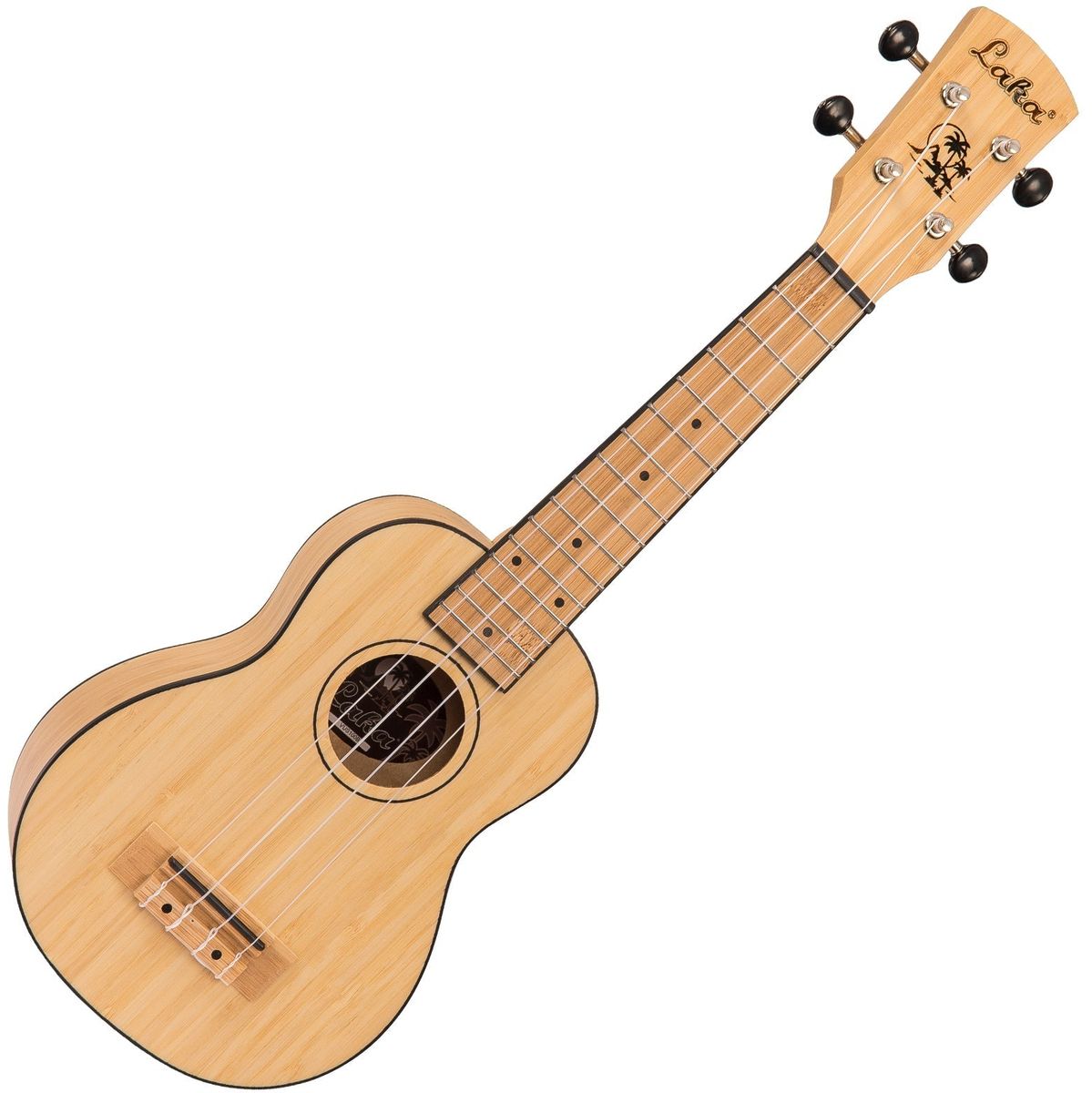 Laka Bamboo Series Ukulele &amp; Bag - Soprano