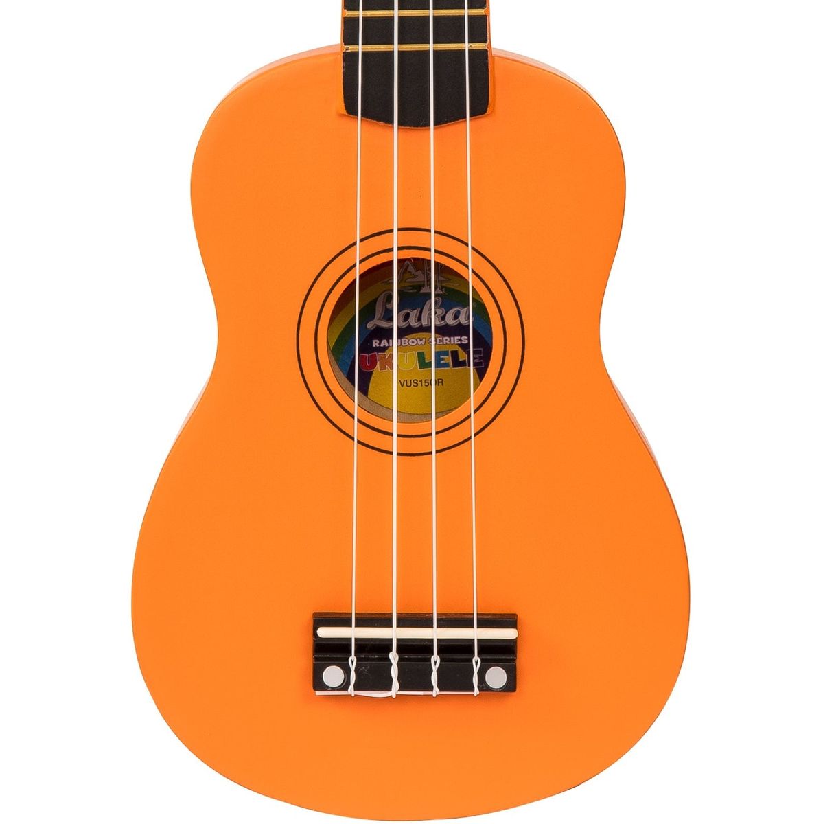 Laka Rainbow Series Ukulele &amp; Bag - Orange
