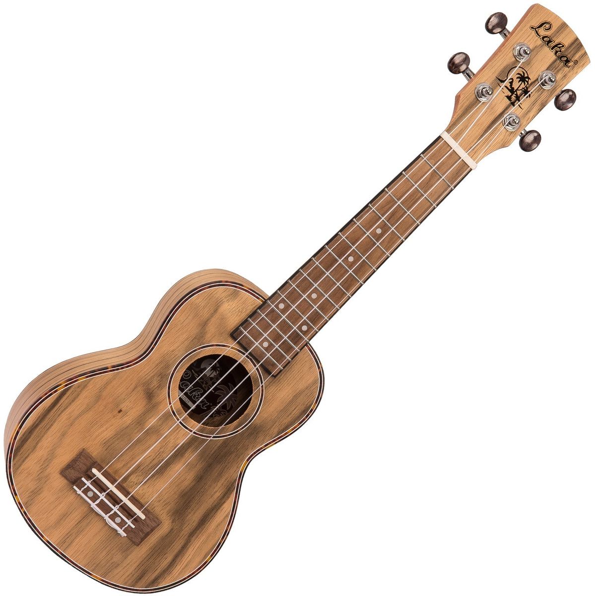 Laka Walnut Series Ukulele &amp; Bag - Soprano