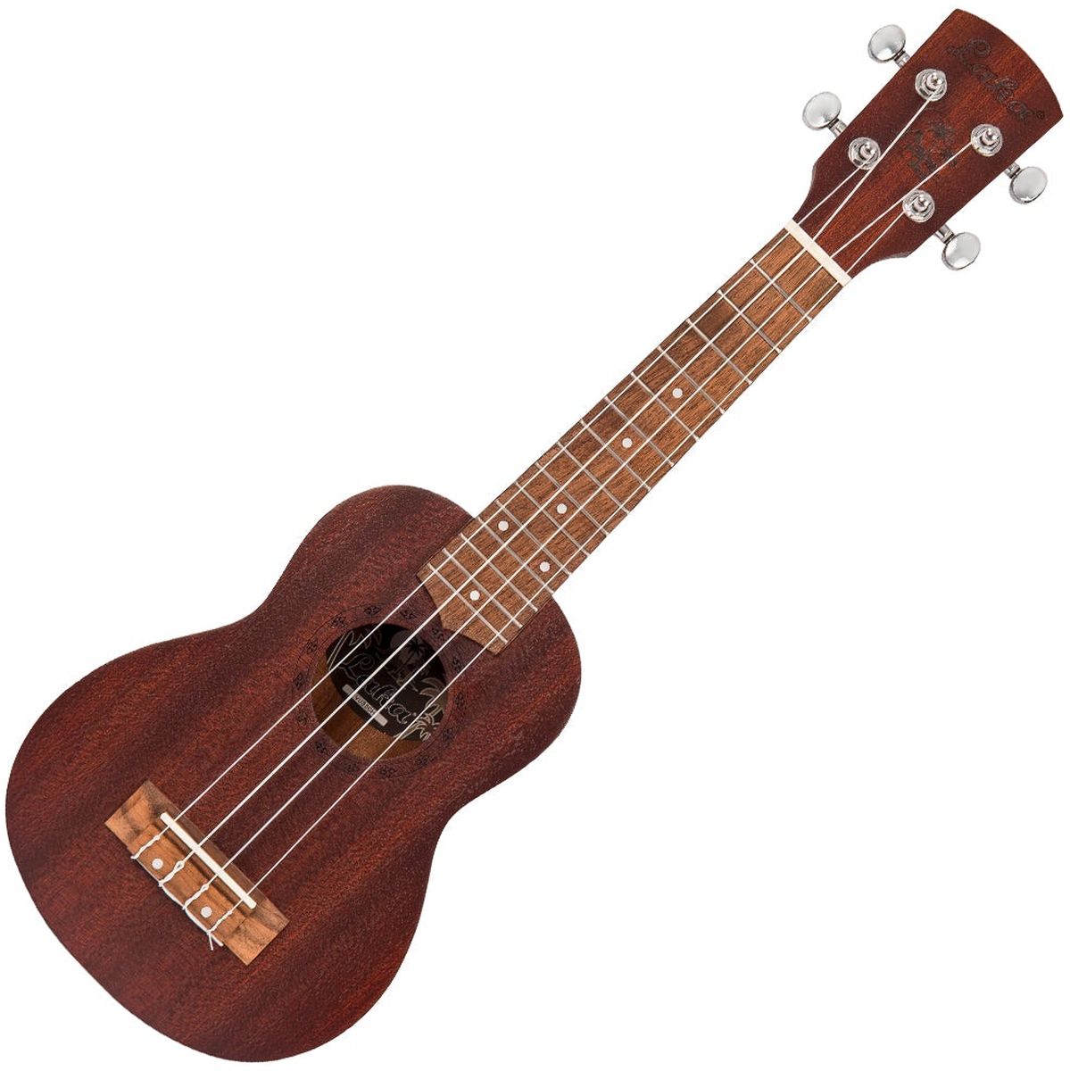Laka Sapele Series Soprano Ukulele &amp; Bag - Chocolate