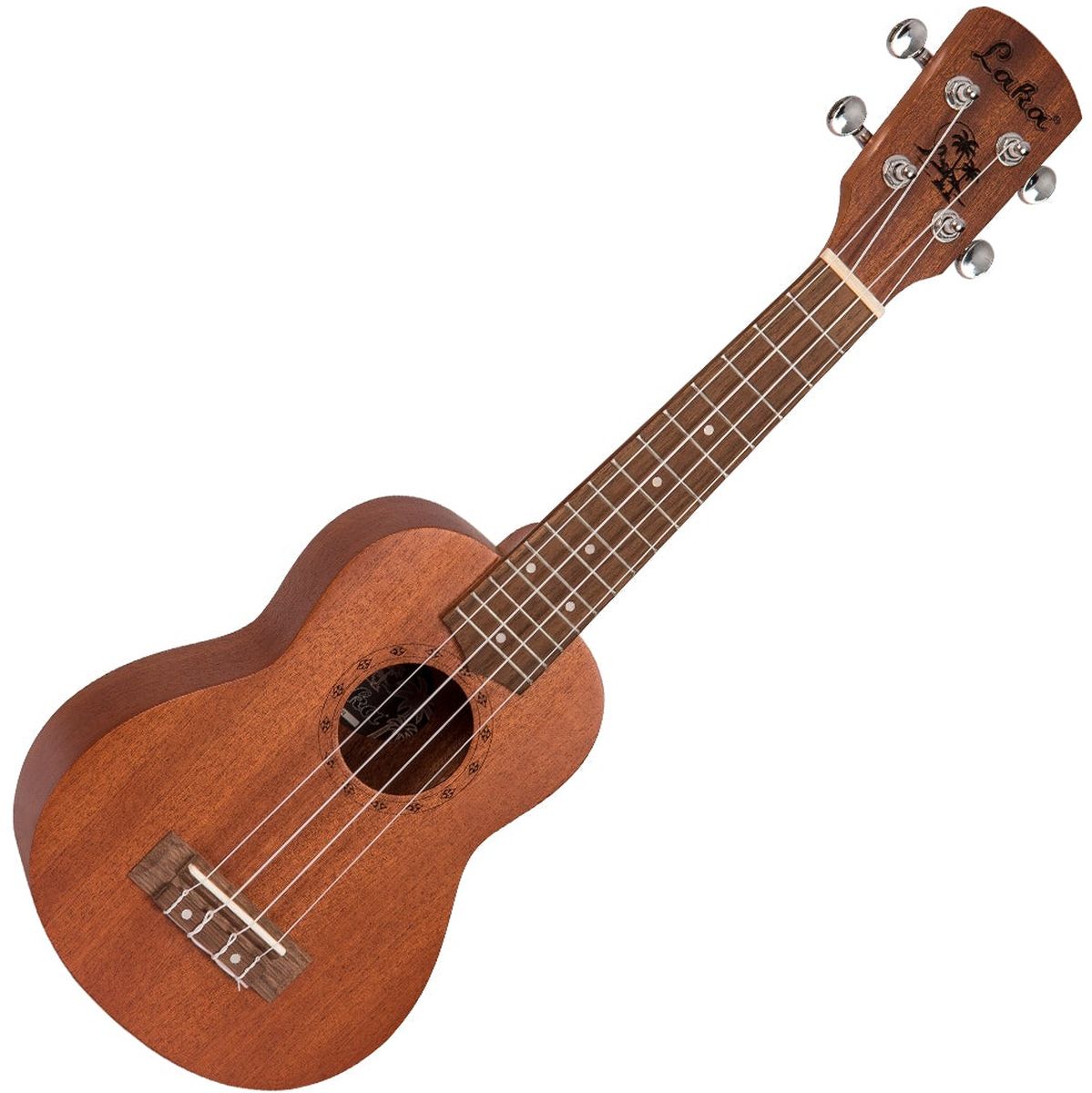 Laka Sapele Series Soprano Ukulele &amp; Bag - Natural Mahogany