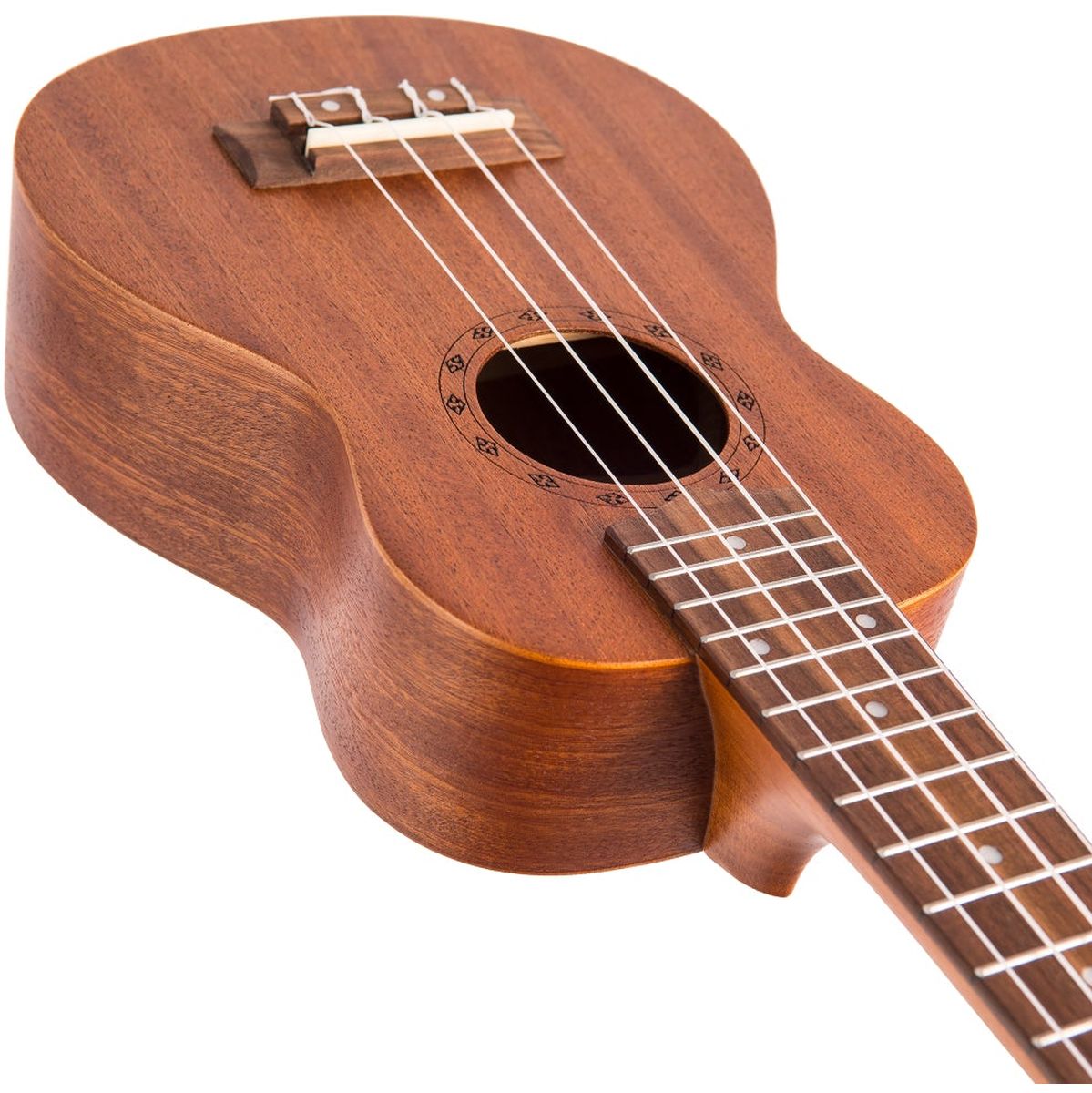 Laka Sapele Series Soprano Ukulele &amp; Bag - Natural Mahogany