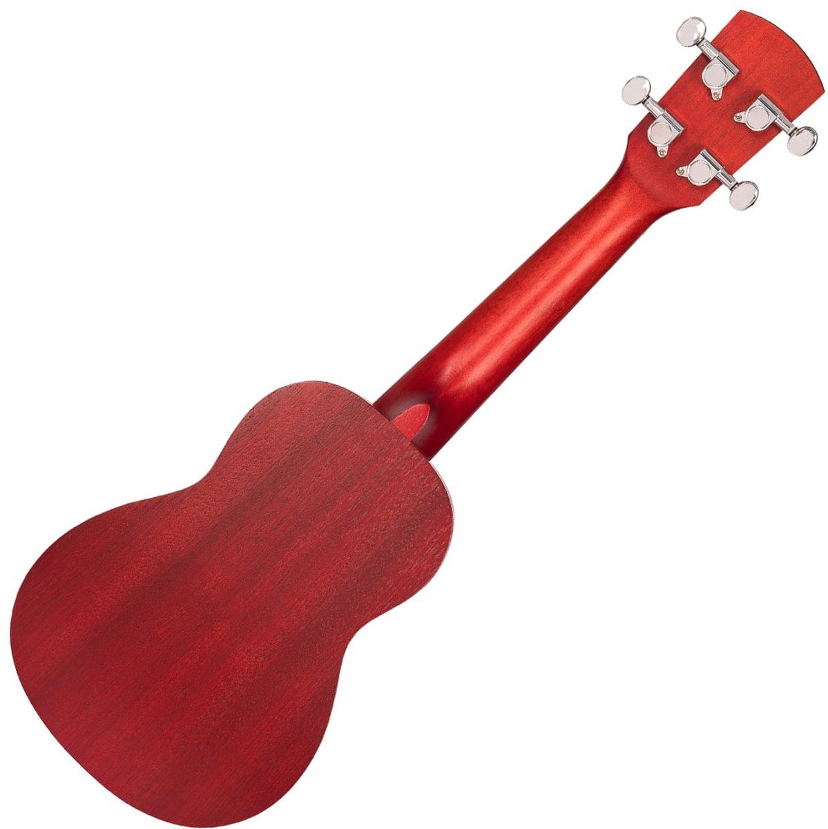 Laka Sapele Series Soprano Ukulele &amp; Bag - Rustic Red