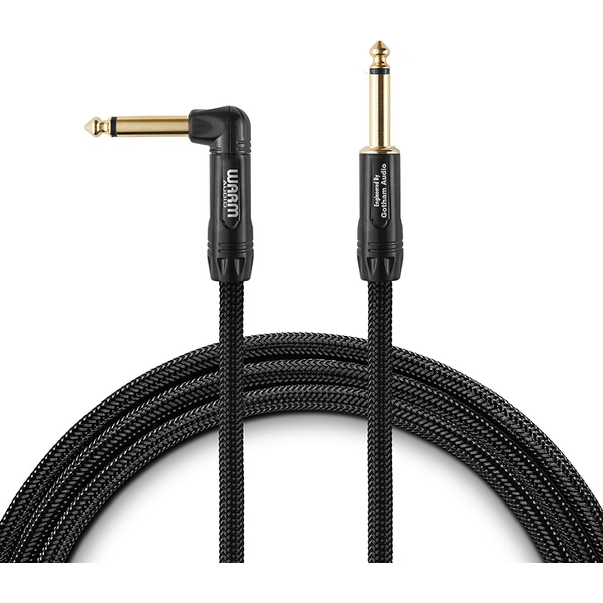 Warm Audio Premier Series - 1 End Rgt-Angle Instrument Cable 10&#039; (3.0 M)