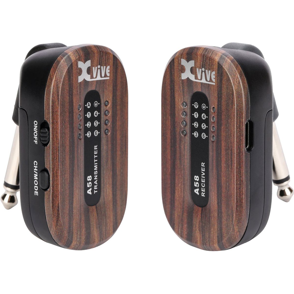 Xvive A58 - 5.8GHz Wireless Guitar System Wcase - Rosewood