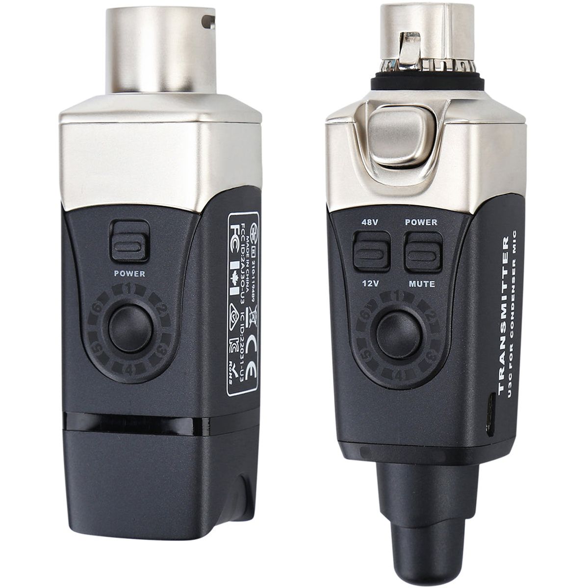 Xvive Condenser Microphone Wireless System - Black