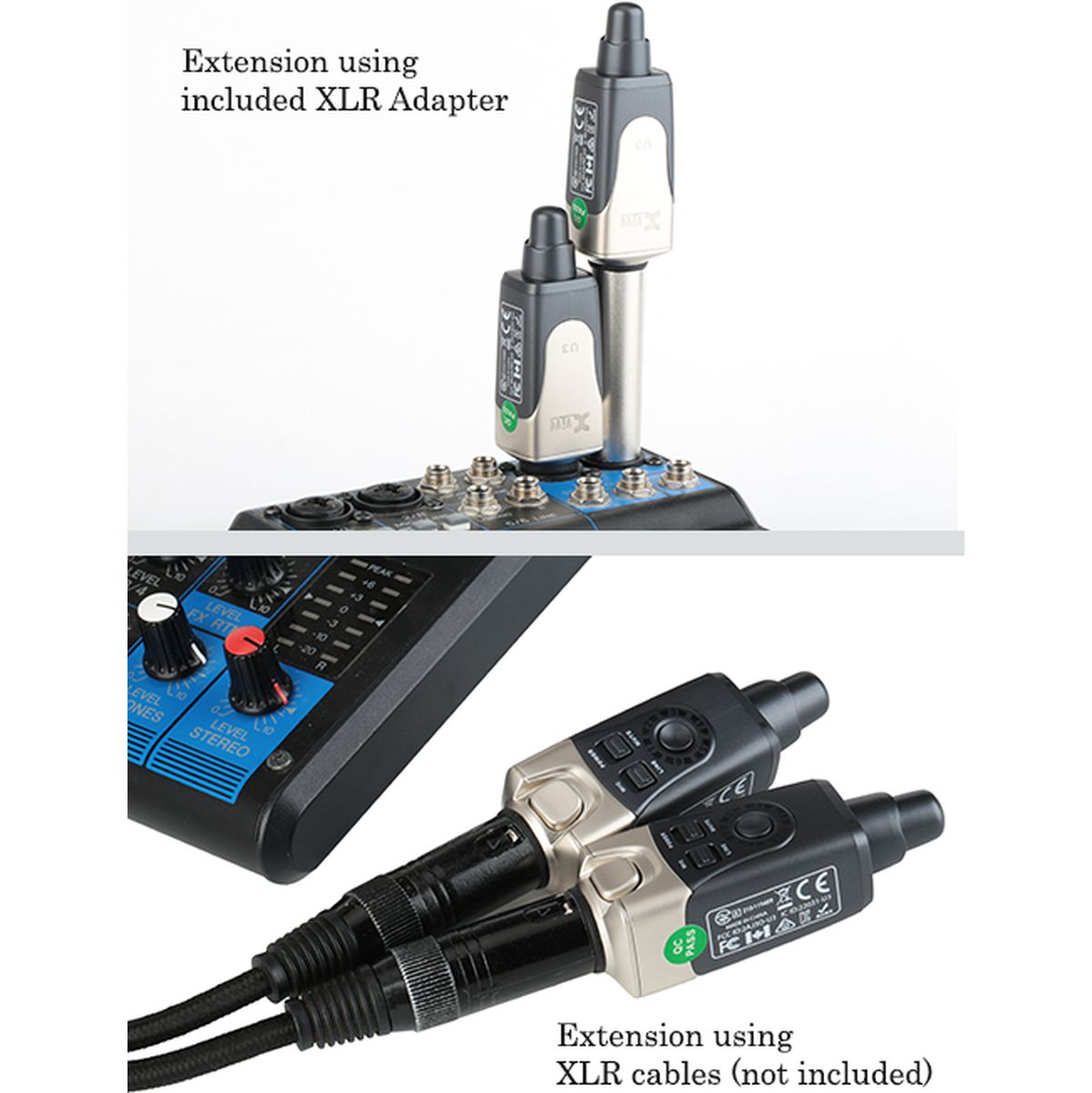 Xvive Dual Wireless Audio System For Audio - Black