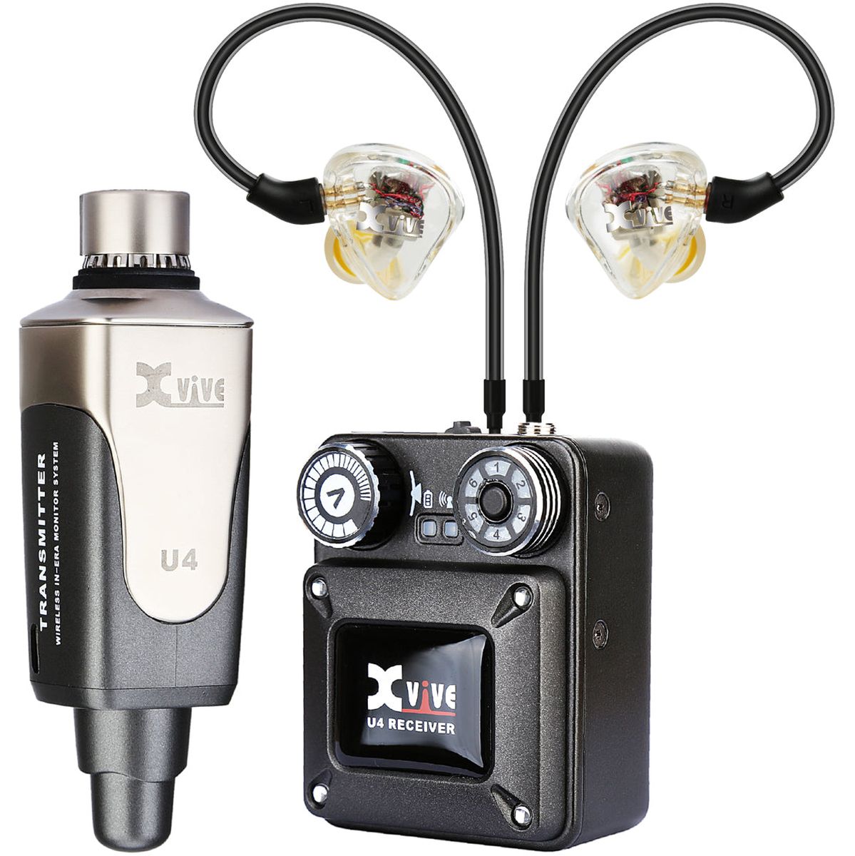 Xvive Wireless In Ear Monitor System Plus In Ear Montors &amp; Case