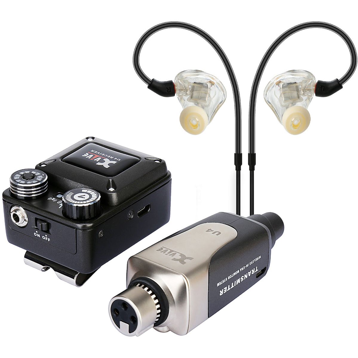 Xvive Wireless In Ear Monitor System Plus In Ear Montors &amp; Case