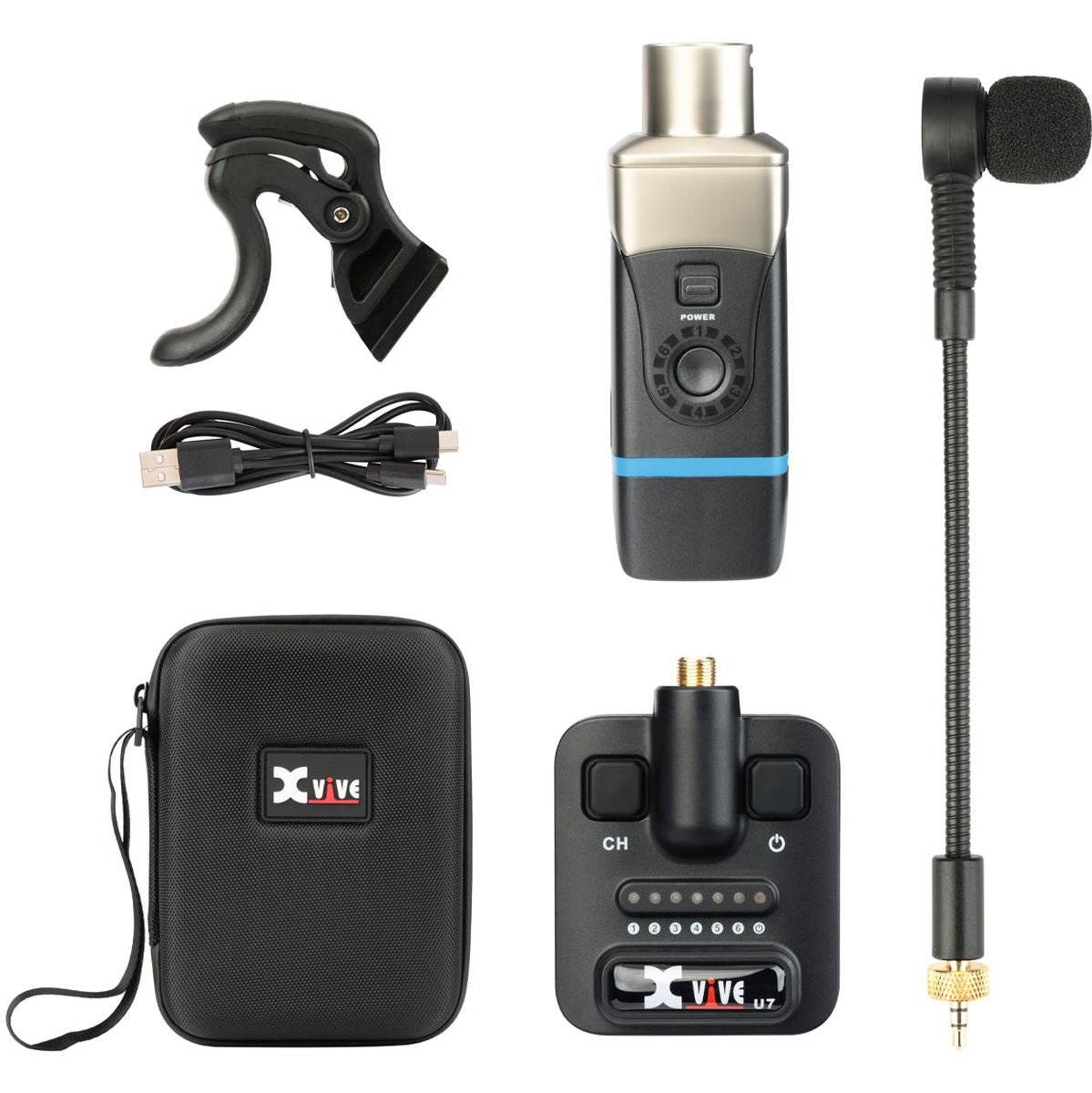 Xvive Saxophone And Trumpet Wireless System &amp; Travel Case