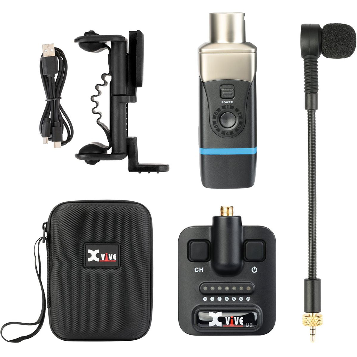 Xvive Violin Guitar Wireless System &amp; Travel Case