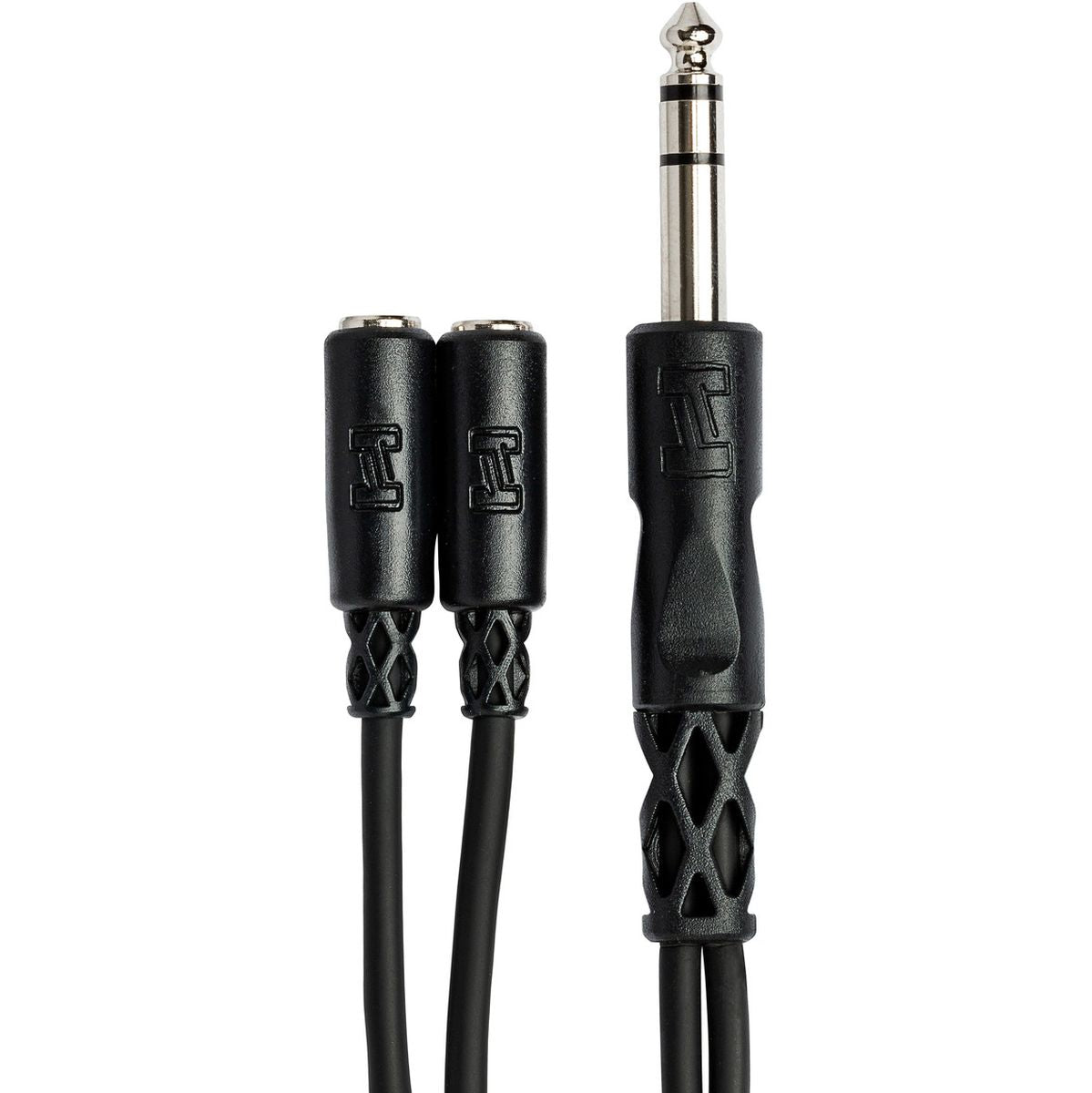 Hosa YMP-234 Y Cable 1/4 In TRS To Dual 3.5mm TRSF