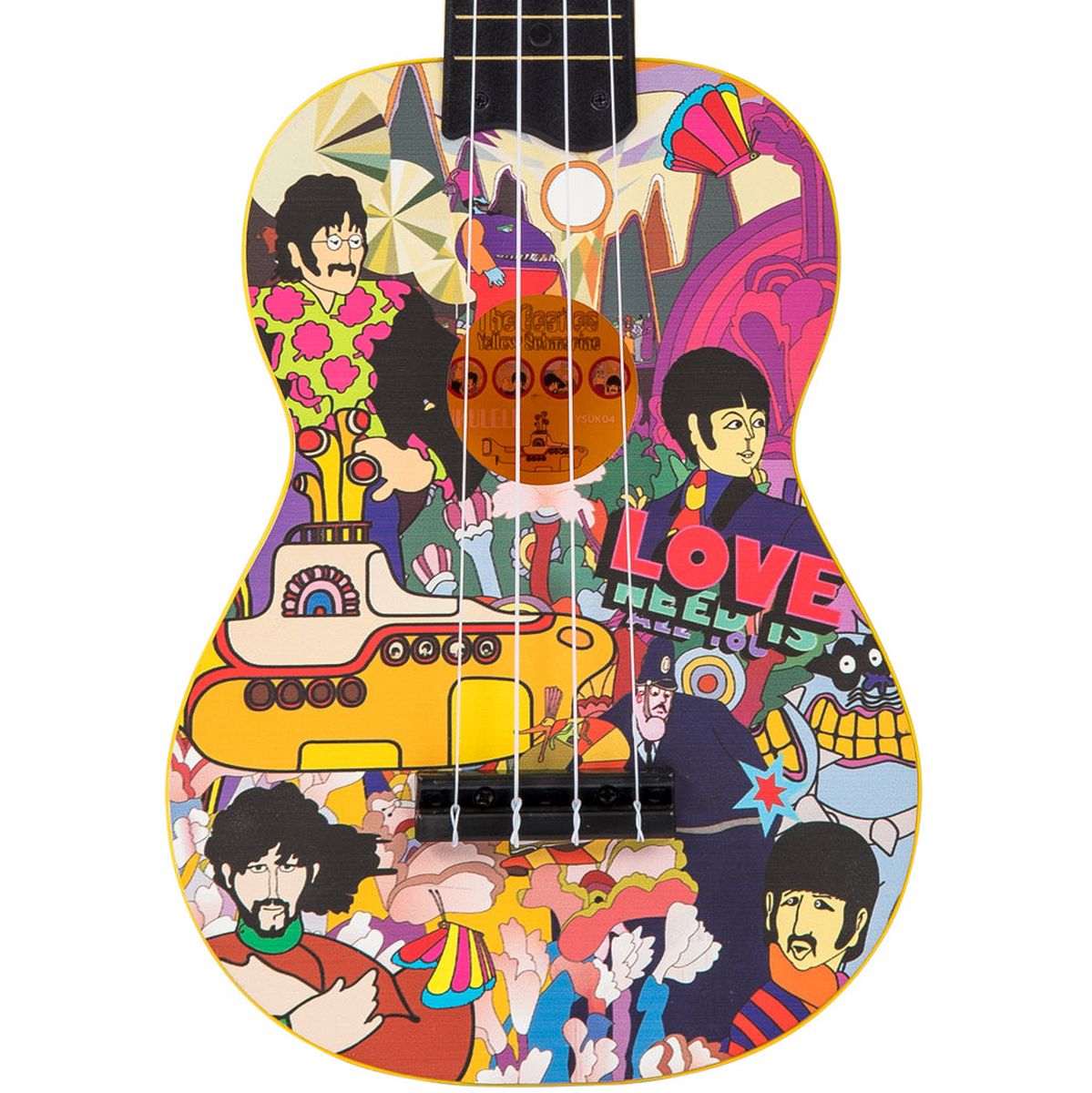 The Beatles Yellow Submarine Ukulele - Mounting