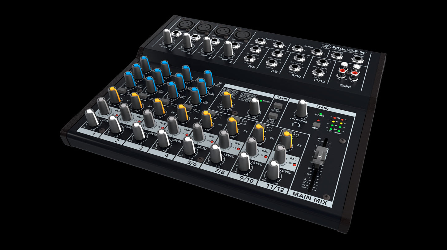 Mackie MIX12 Compact 12 kanalen mixer + FX