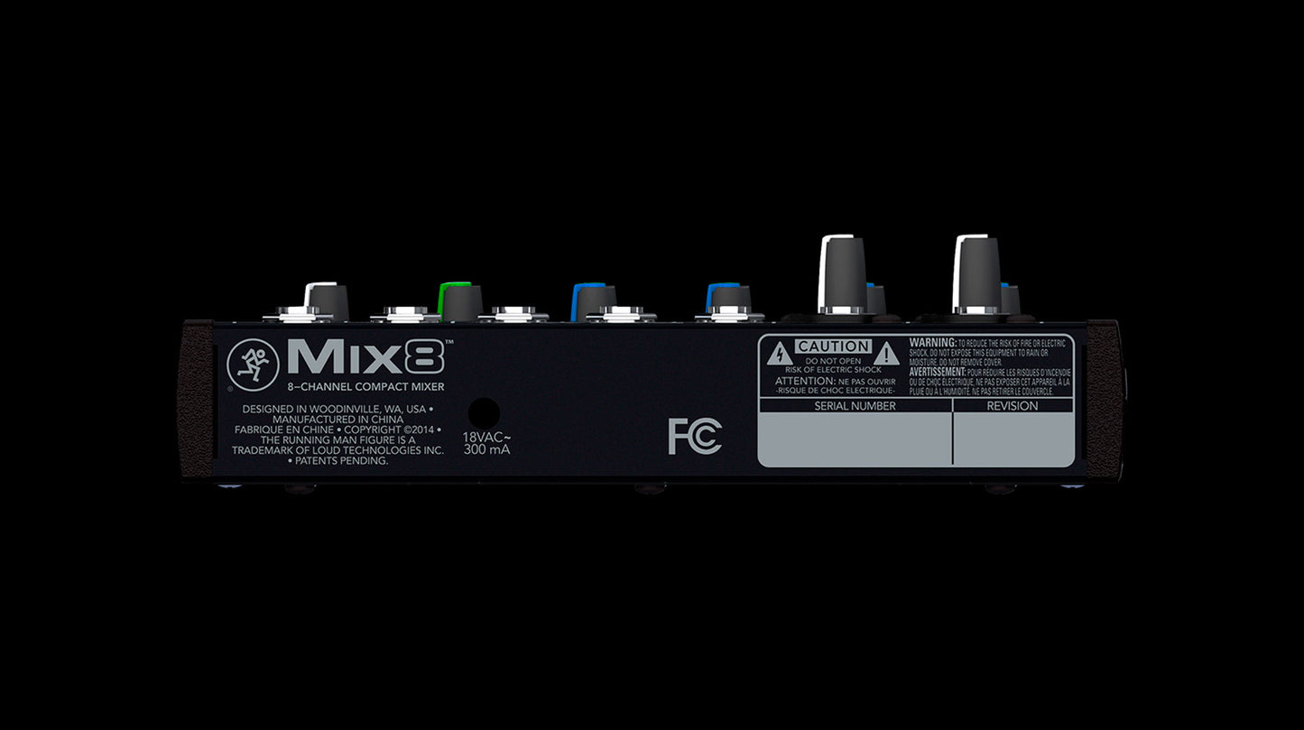 Mackie MIX8 Compact 8 kanalen mixer